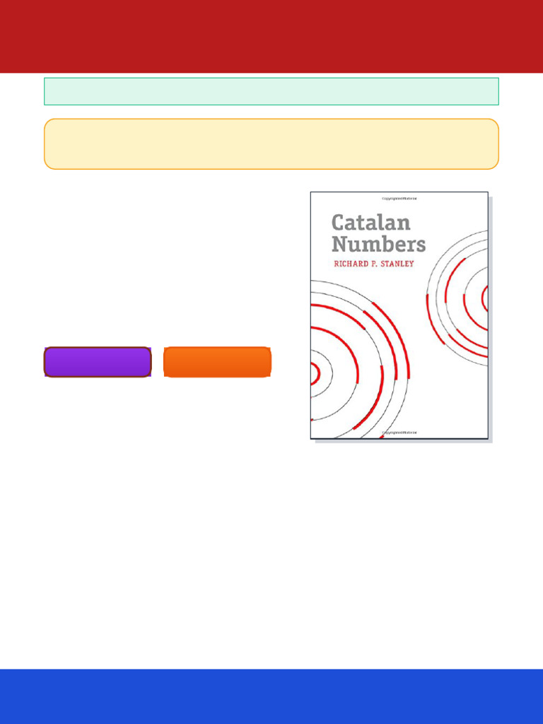 Catalan Numbers 1st Edition Richard P. Stanley ebook all chapter text ...