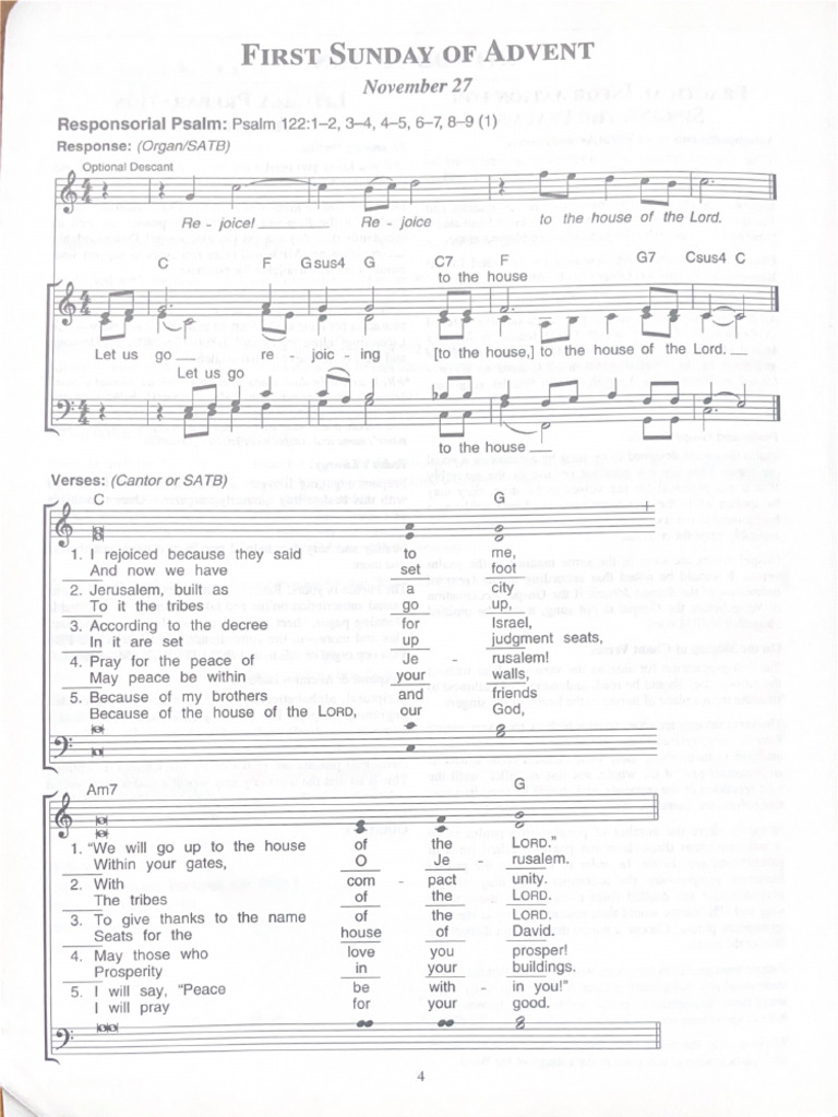 Nov 30 Psalm | PDF