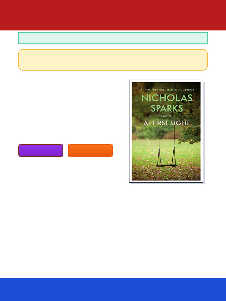 At First Sight Sparks Nicholas ebook chapter pack PDF