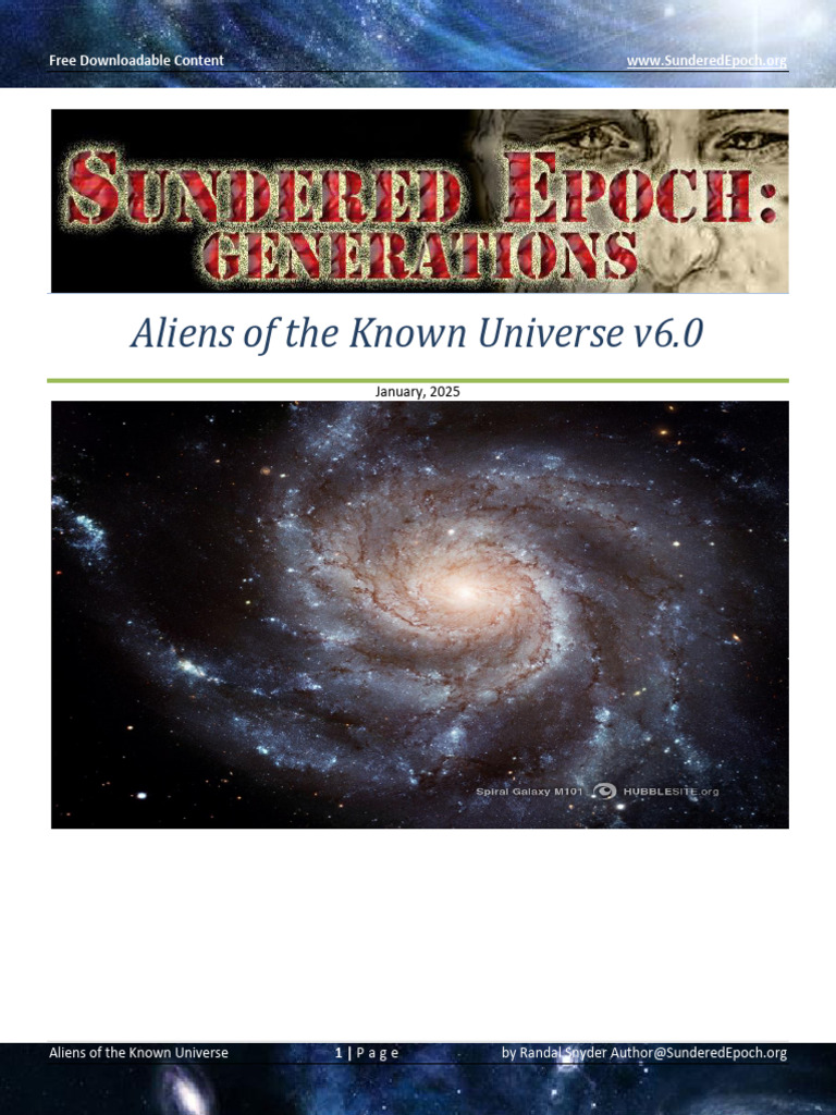 Aliens of the Known Universe Guide | PDF