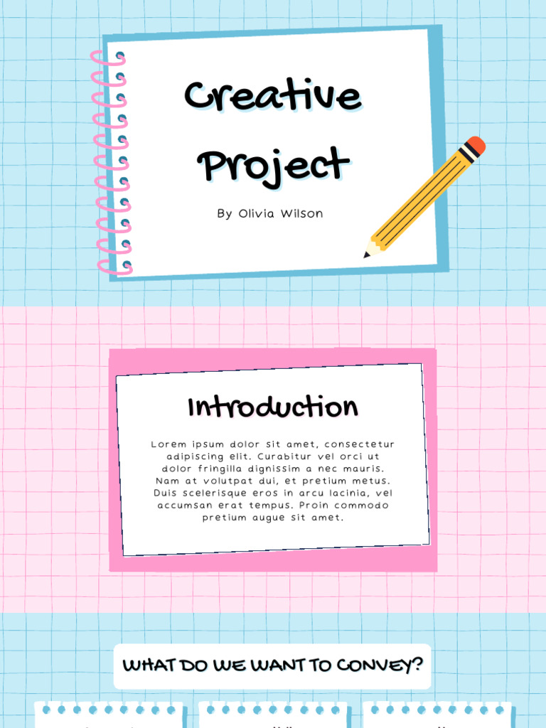 Pink and Light Blue Playful Creative Project Presentation | PDF