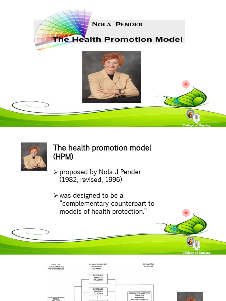 Health Promotion Model Overview | PDF | Psychology | Social Psychology
