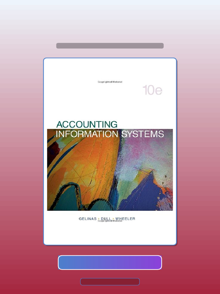 Test Bank for Accounting Information System Gelinas Gelinas 10th ...
