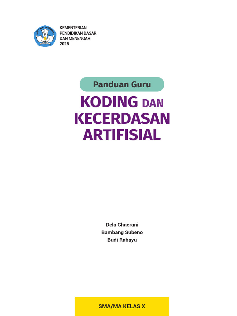 Panduan Koding & AI untuk SMA Kelas X | PDF