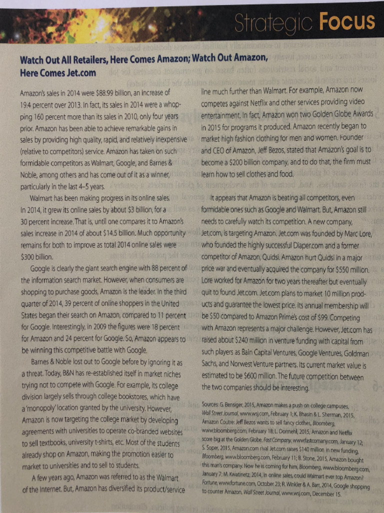 Amazon - Jet Case Study | PDF