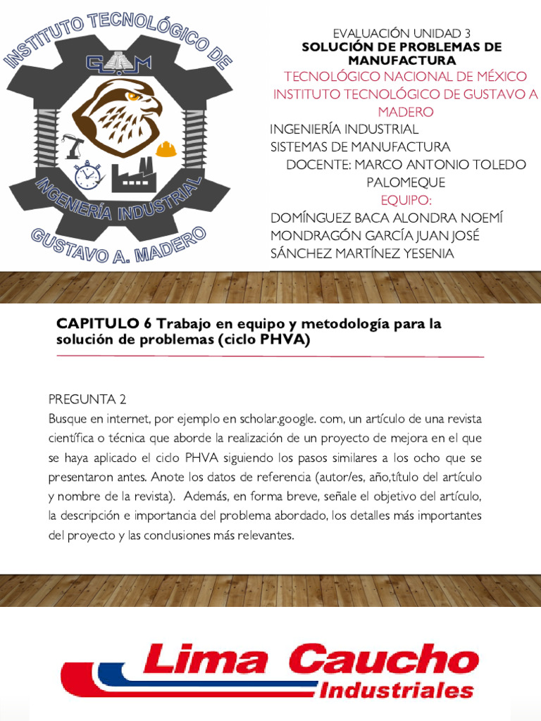 Metodologías PHVA y 8D en Manufactura | PDF | Six Sigma | Textiles