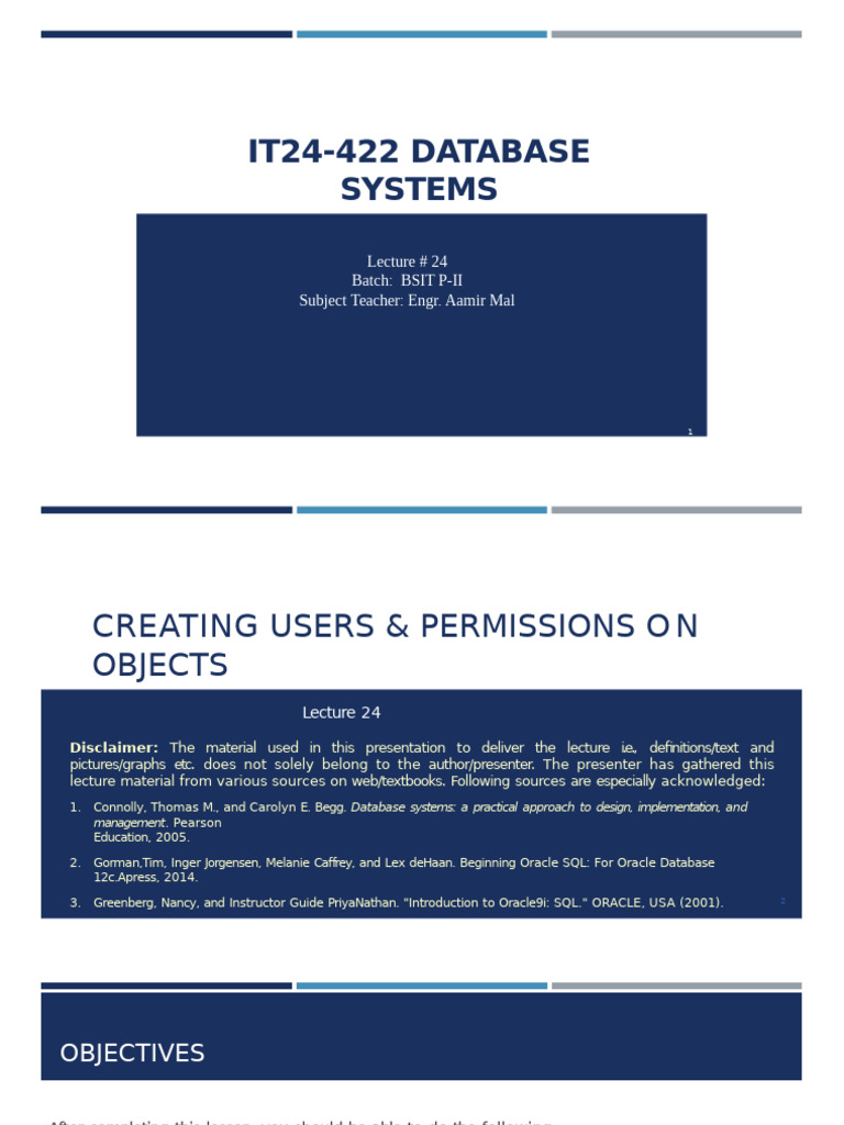 User Creation & Permissions in Databases | PDF | Databases | Database Index