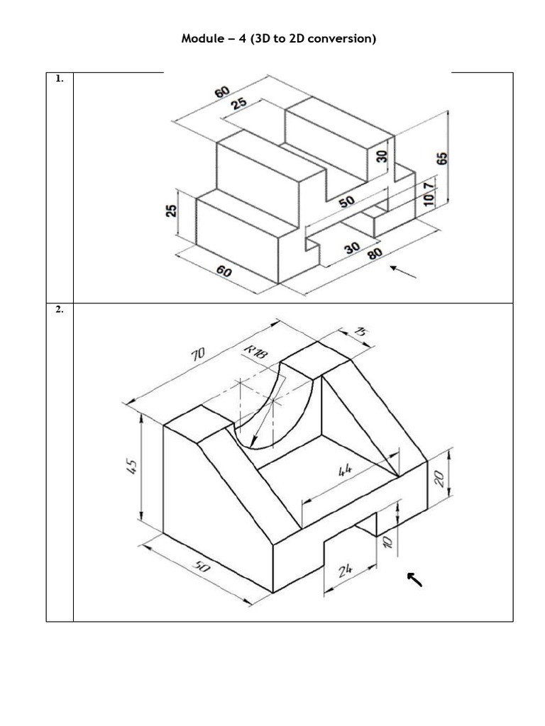 Module - 4 (3D To 2D Conversion) | PDF