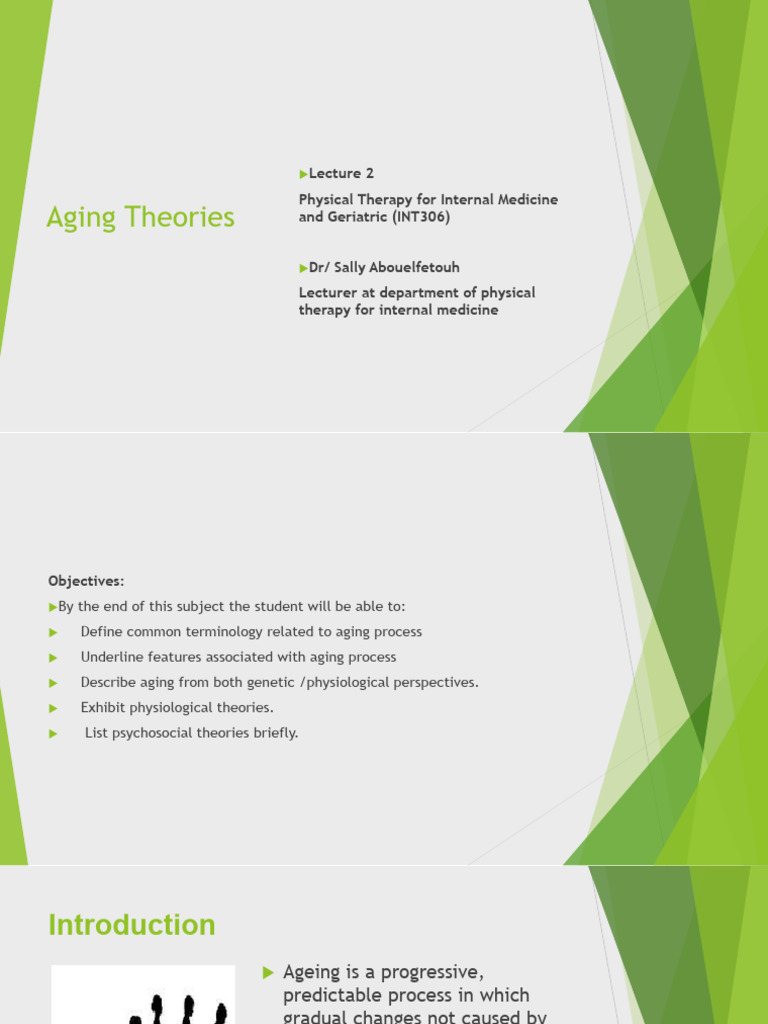 Theories of Aging Explained | PDF | Senescence | Mitochondrion