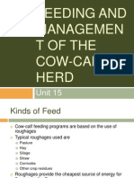 Feeding and Management of The Cow-Calf Herd