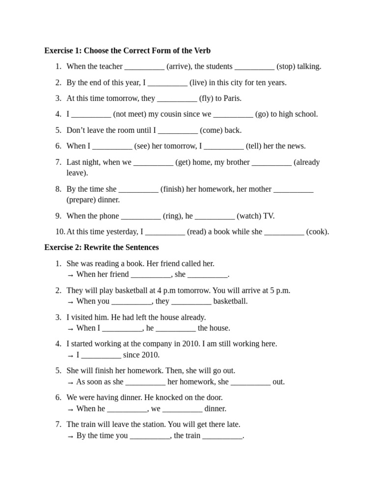 Verb Tenses and Prepositions Practice | PDF | Chess | Chess Theory