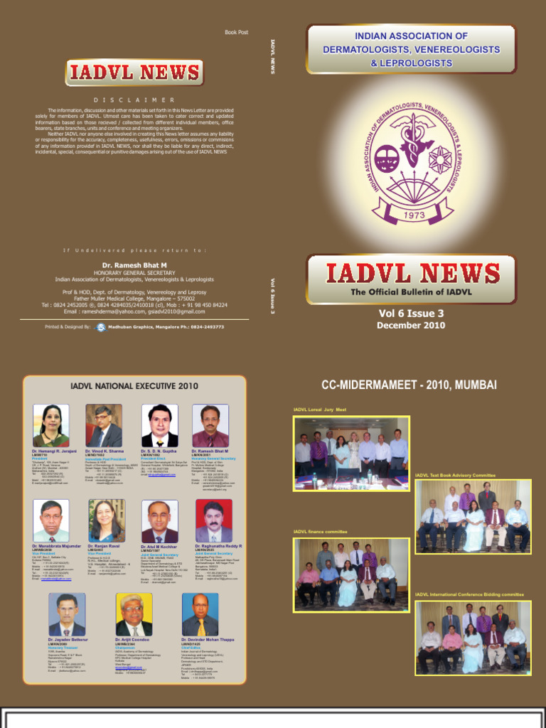 14 Iadvl News Dec 2010 | PDF | Medicine