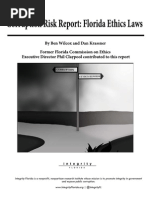 Download Corruption Risk Report - Florida Ethics Laws by Integrity Florida SN96178516 doc pdf