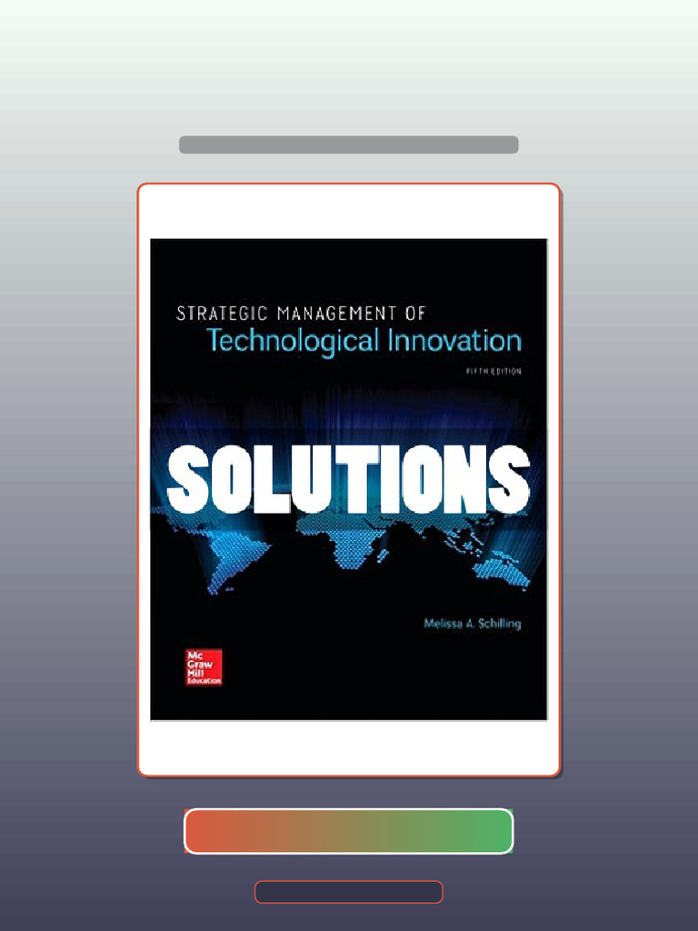 Strategic Management of Technological Innovation 5 Ed Schilling Ebook ...