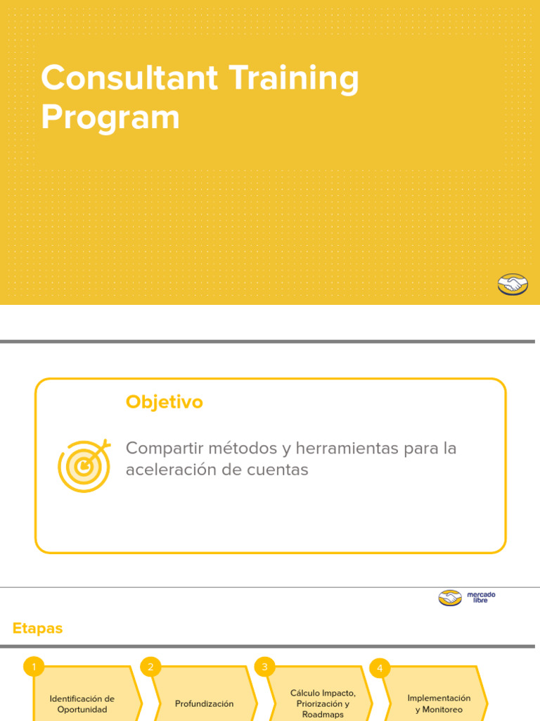 Contenido 10 Plan de Acción ConsultantTraining Program MercadoLibre ...