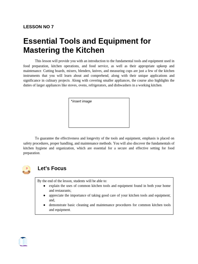 Kitchen Tools and Equipment Essentials | PDF | Kitchen | Kitchen Utensil