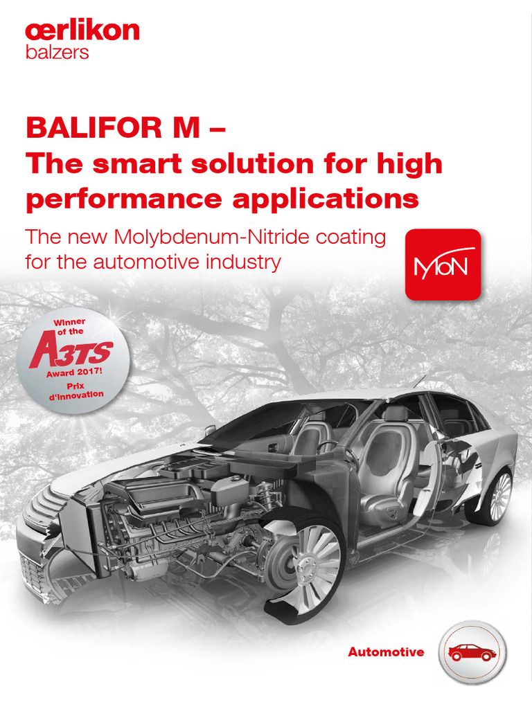 BALIFOR M: Advanced MoN Coating for Automotive | PDF | Wear | Lubricant