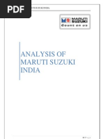 Download Analysis of Maruti Suzuki by danie-abraham-4410 SN96180254 doc pdf