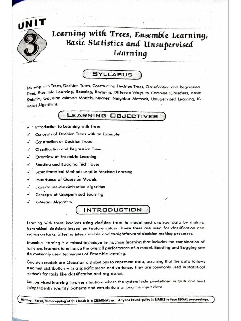 ML Unit3 | PDF