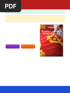 Lonely Planet Kuala Lumpur Melaka Penang Albiston ebook compact