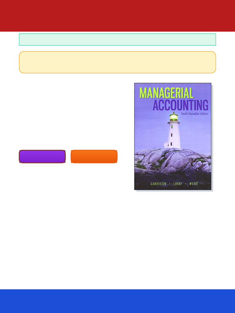Managerial Accounting Ray H. Garrison ebook annotated edition | PDF ...