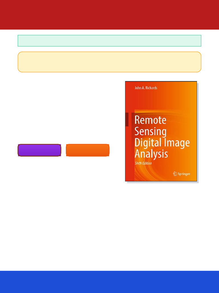 Remote Sensing Image Analysis Guide | PDF | Support Vector Machine ...