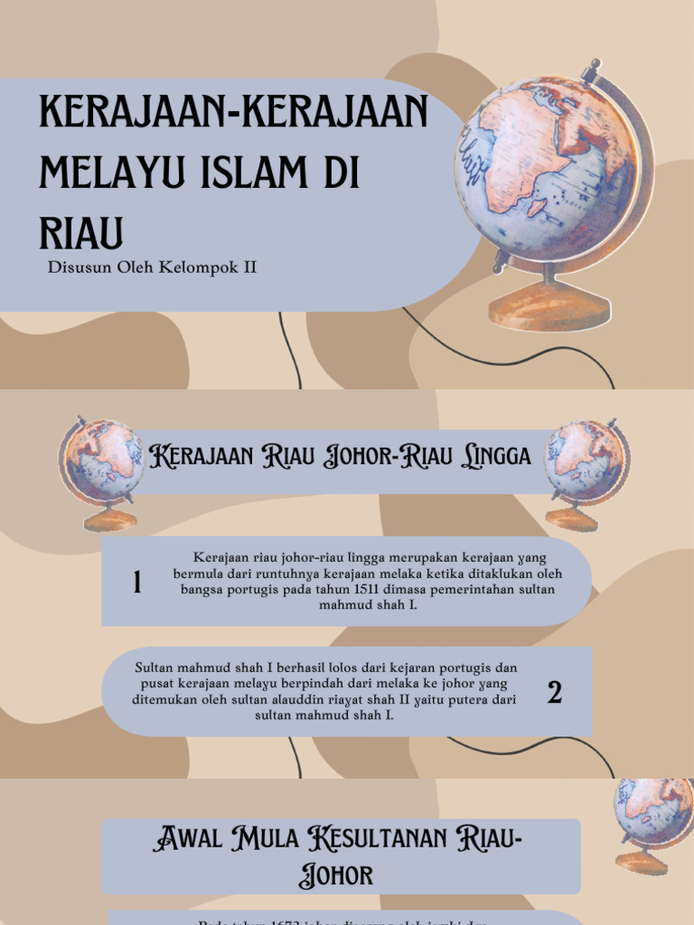 Sejarah Kerajaan Melayu Islam Riau | PDF