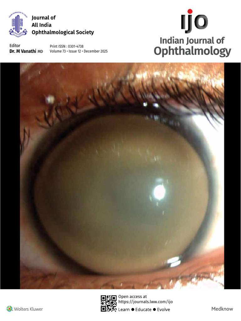Indian Journal of Ophthalmology Overview | PDF | Human Eye | Ophthalmology