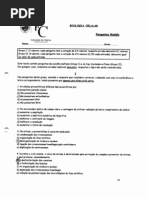 Questões-tipo de Biologia Celular