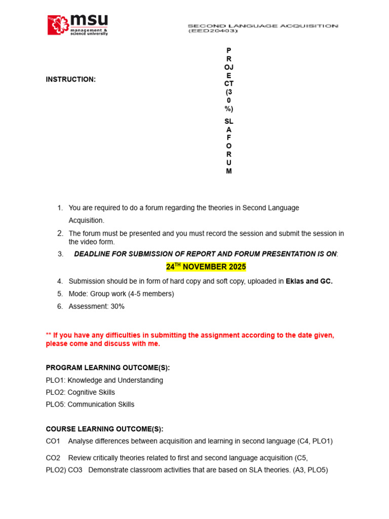 Project Instruction.docx | PDF