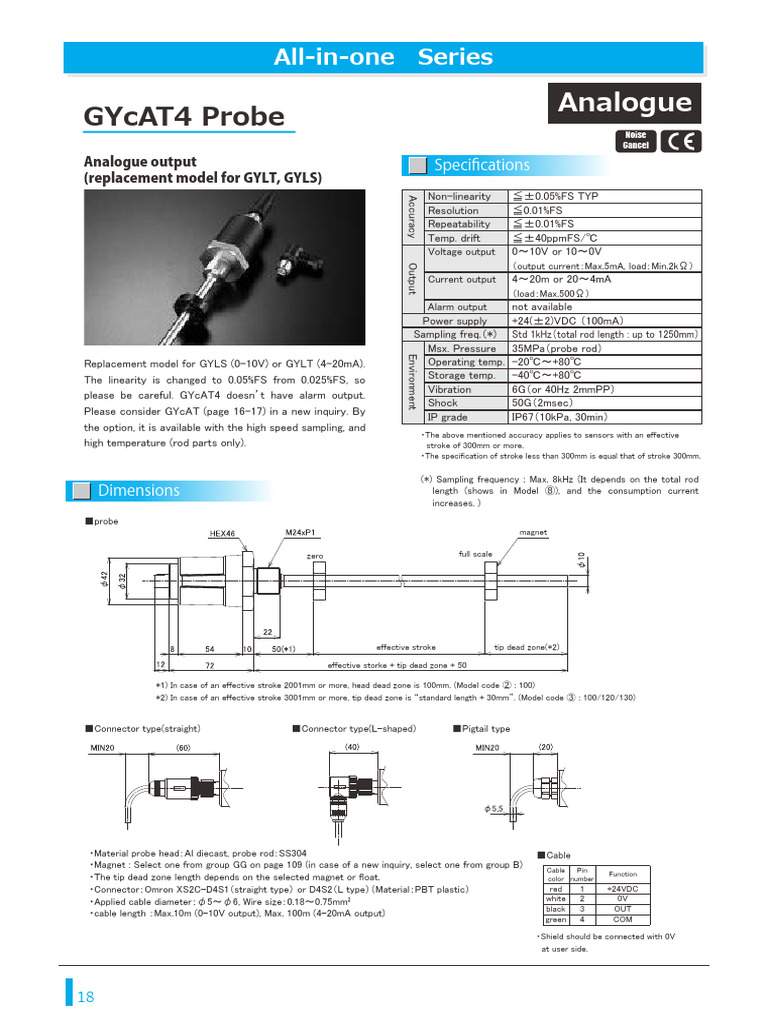 GYcAT4 Probe Specifications and Features | PDF | Electrical Engineering ...