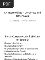 CA Inter Law: Chapterwise Sections Guide | PDF | Dividend | Audit