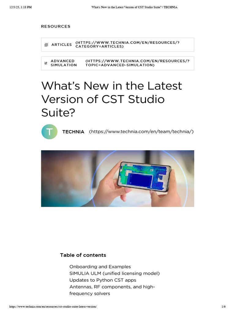CST Studio Suite 2025 Updates Overview | PDF | Printed Circuit Board ...