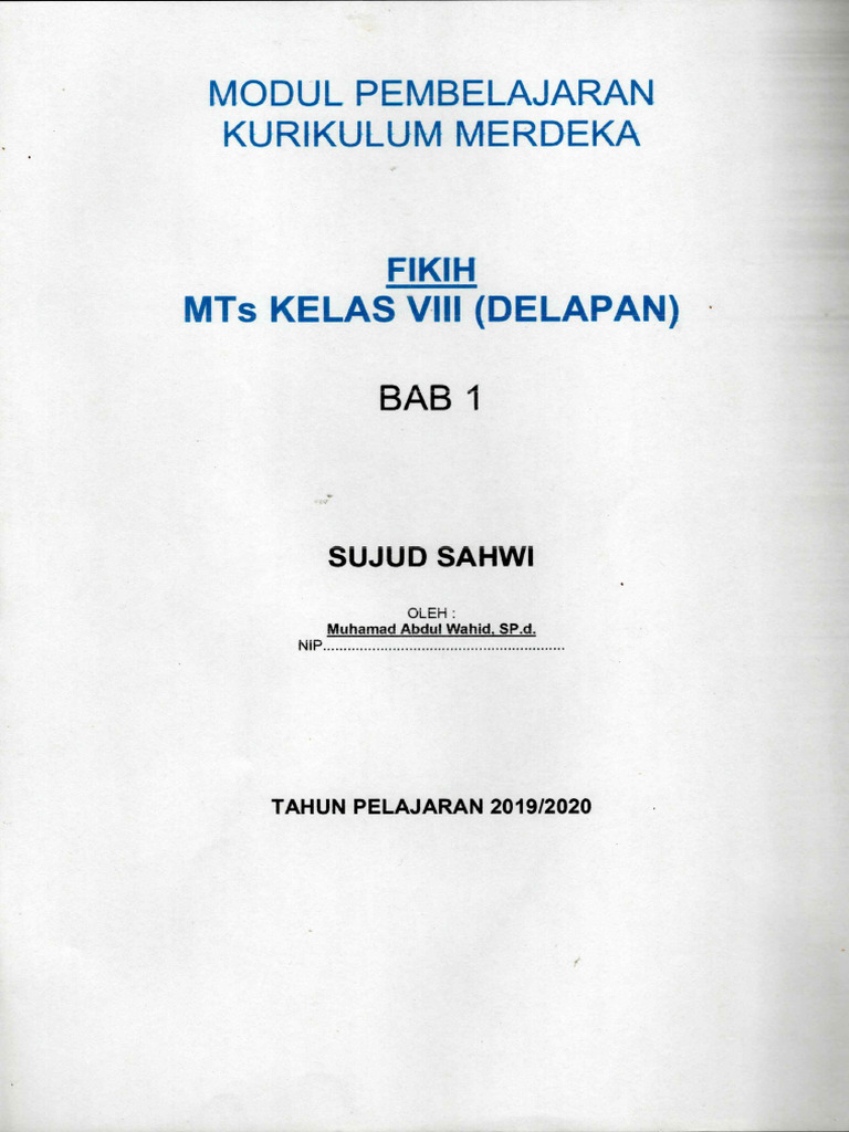Modul BAB 1 (2019-2020) | PDF