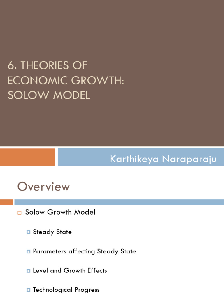 6. Growth Theories Solow Model_2 | PDF | Economic Growth | Economies
