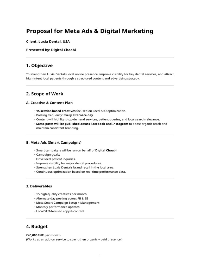 Stunning Dental Marketing Proposal For Job Application Example image
