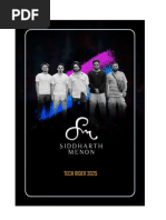 Band Technical Rider Template | PDF | Sound Technology | Sound