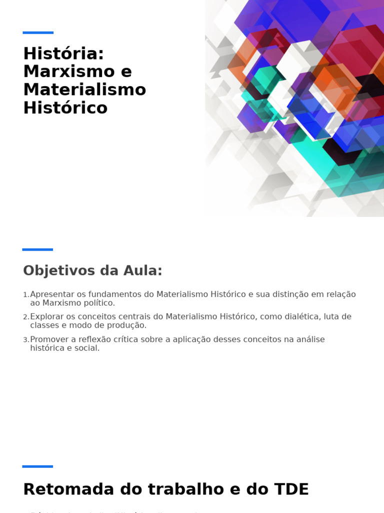História Marxismo e Materialismo Histórico | PDF | Marxismo | Karl Marx