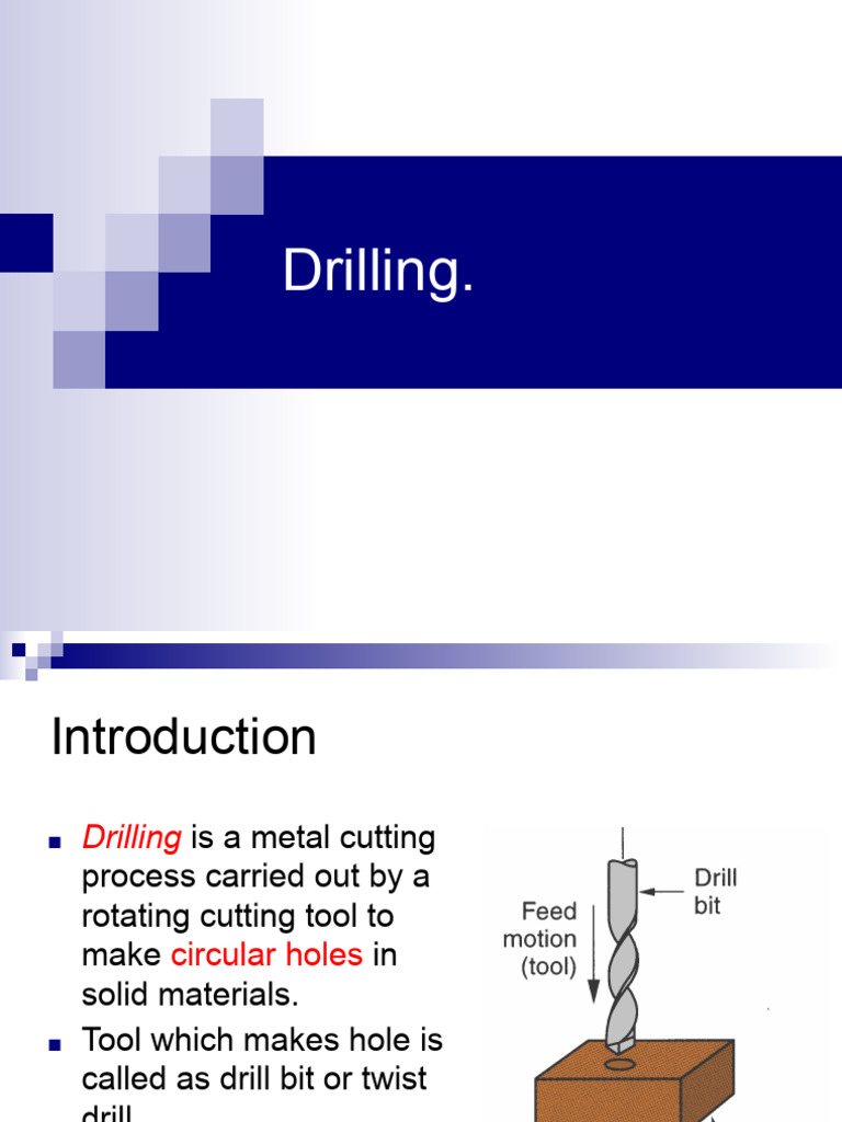 Overview of Drilling Techniques and Tools | PDF | Drilling | Drill