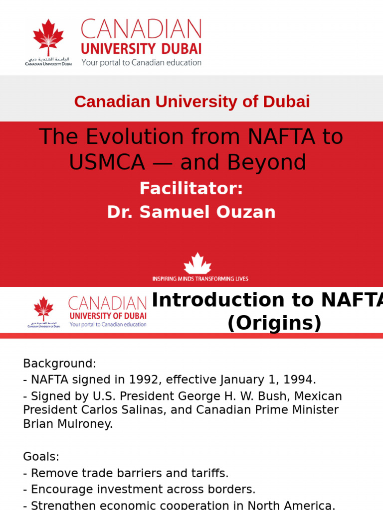 NAFTA to USMCA: Trade Evolution Insights | PDF | North American Free ...