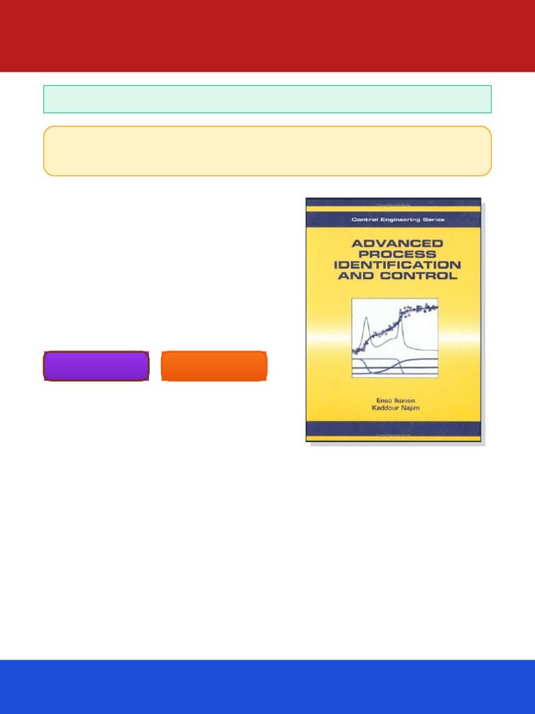 Advanced Process Identification Control 1st Edition Kaddour Najim ebook ...