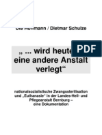 Psychiatrie - Nationalsozialistische Zwangssterilisation Und Euthanasie in Der Landes-Heil- Und Pflegeanstalt Bernburg