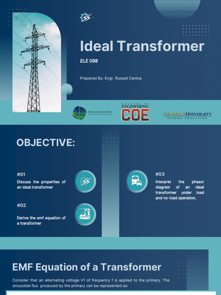 Week 2 Ideal Transformer | PDF | Transformer | Electrodynamics