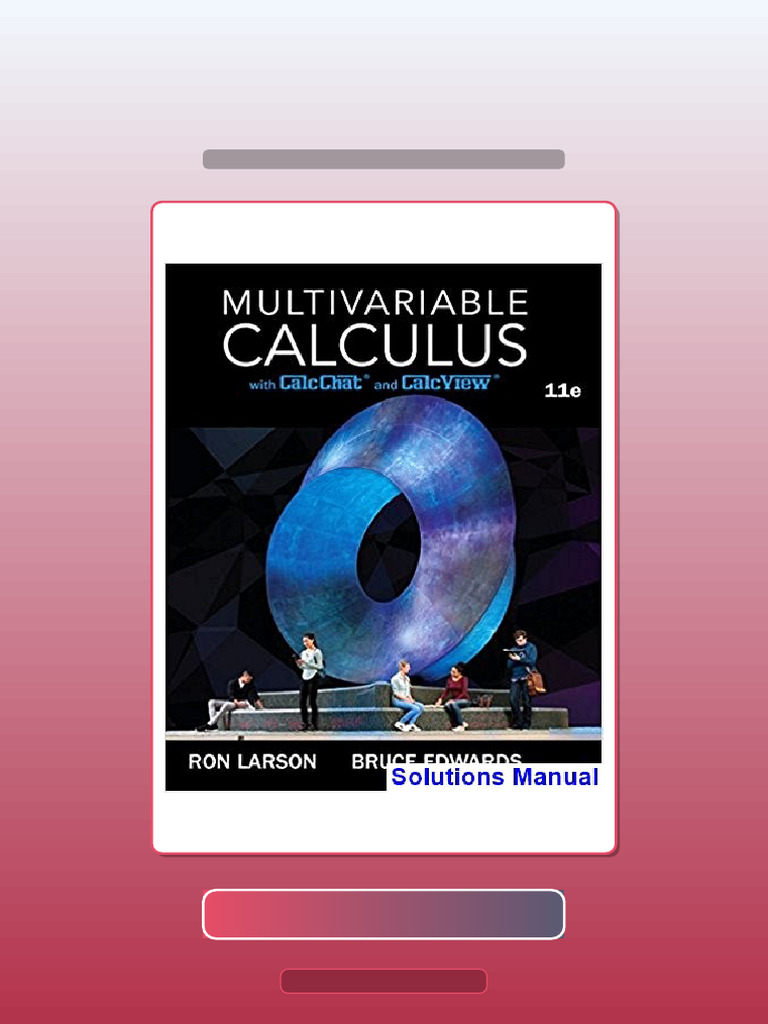Test Bank of Multivariable Calculus 11th Edition Larson | PDF ...