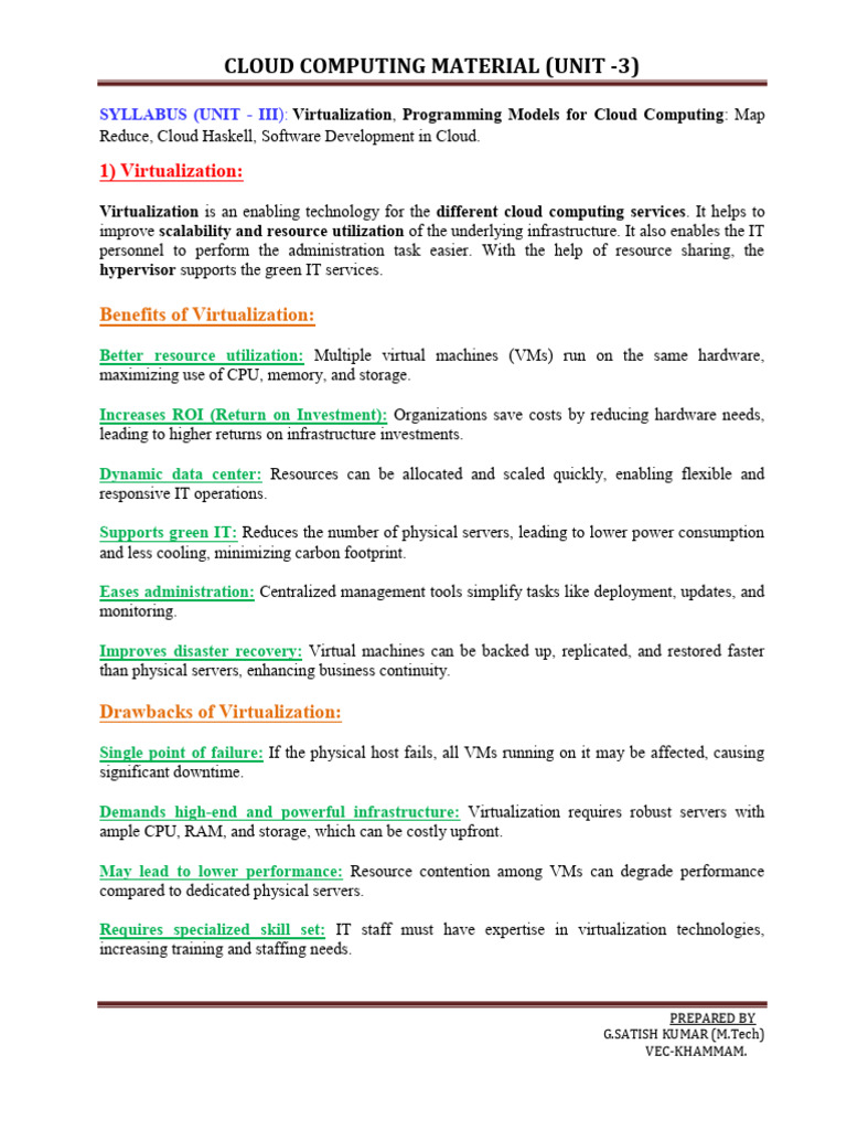 Cloud Computing and Virtualization Insights | PDF | Virtualization ...