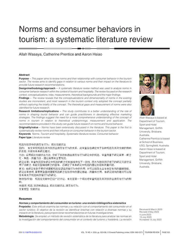 Norms and consumer behaviors | PDF | Systematic Review | Consumer Behaviour