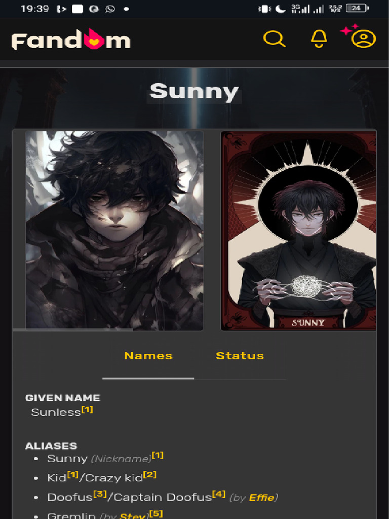 Shadow Slave Personnage | PDF