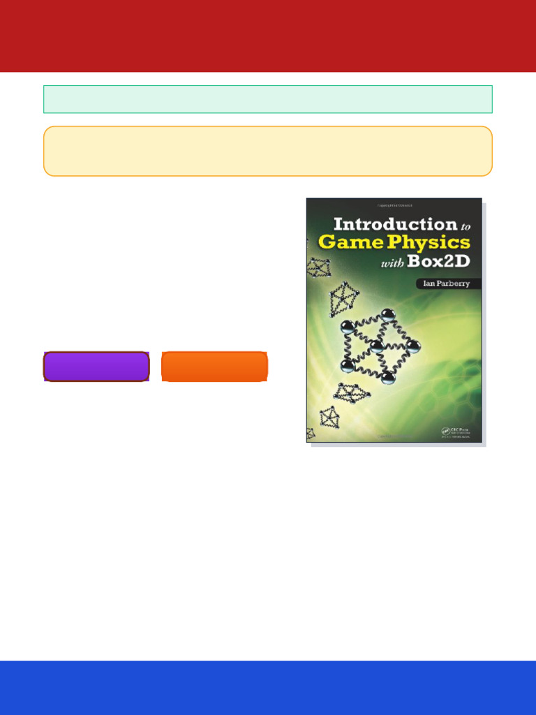 Introduction To Game Physics With Box2D 1st Edition Ian Parberry Ebook ...