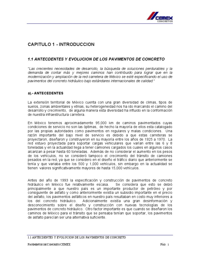 Cemex Manual De Pavimentos De Concreto Pdf Hormigon America Latina