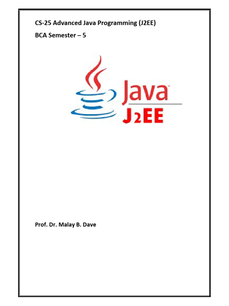 J2EE Advanced Programming Overview | PDF | Databases | Java ...